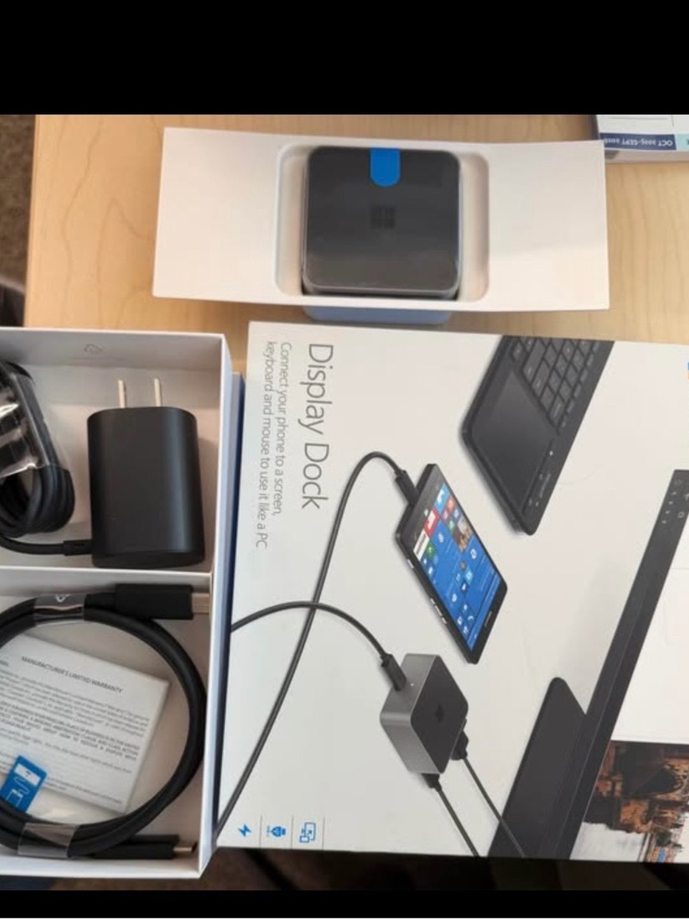 Microsoft Display Dock with Black and Charcoal Gray Components